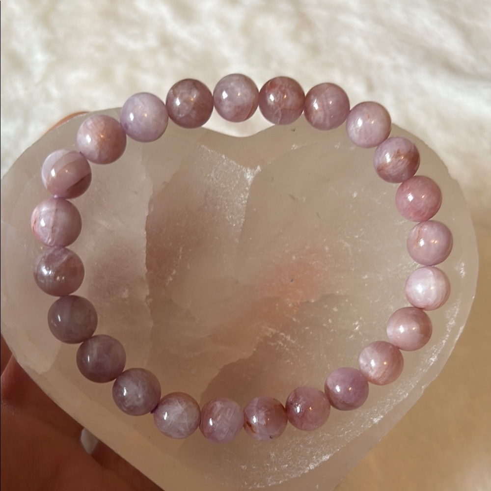 Genuine Kunzite 8mm Stretch Bracelet